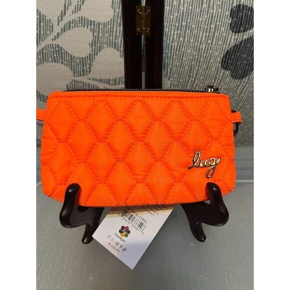 LUG NWT Metro XL ID Pouch w RFID- Coral - Picture 3 of 4